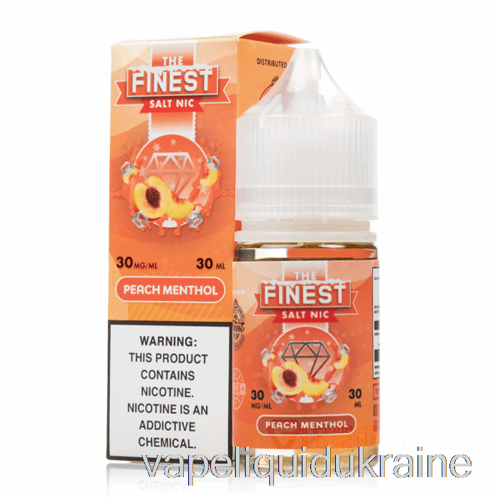 Vape Liquid Ukraine Peach MENTHOL - The Finest Salt Nic - 30mL 30mg